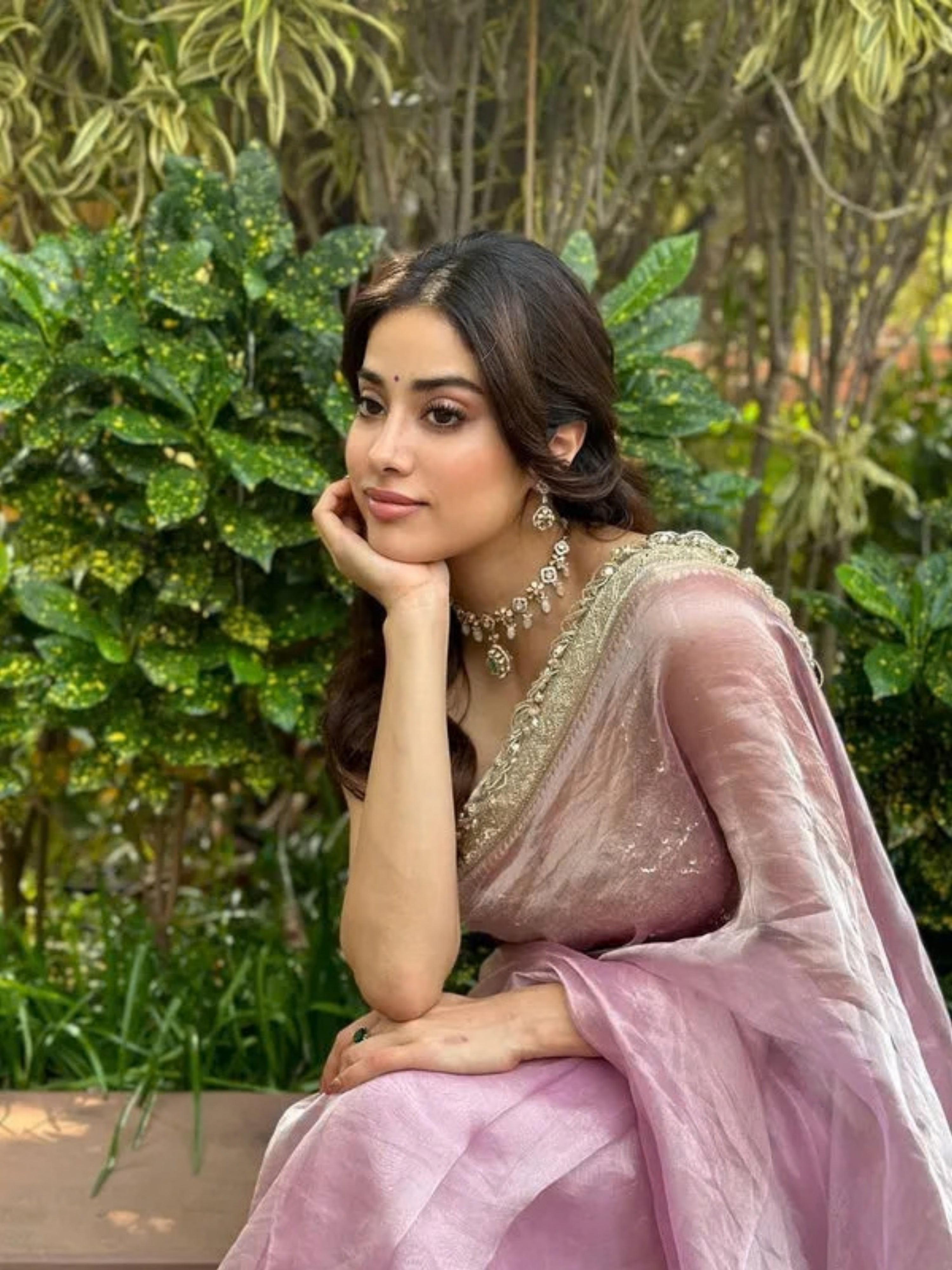 Premium Janhvi Kapoor Tissue Silk Saree